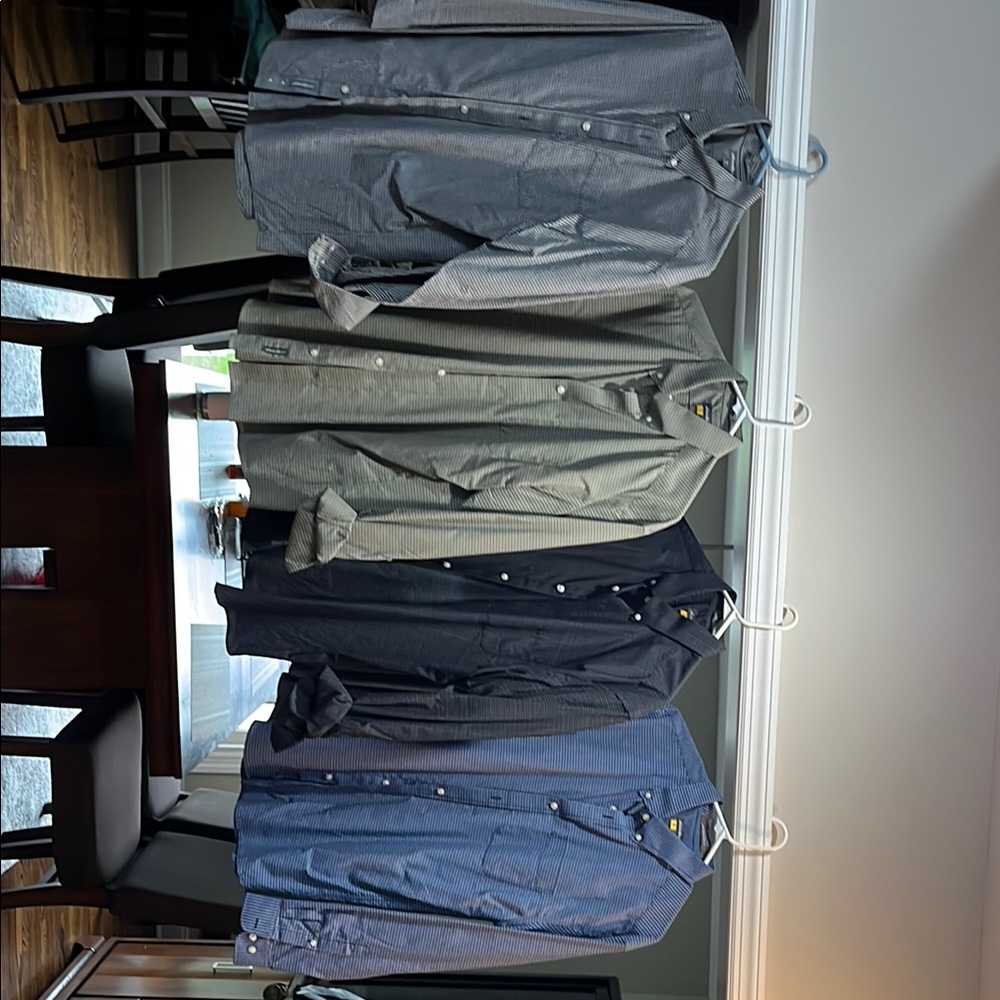 Eddie Bauer Wrinkle Free Relaxed Fit Dress shirts Size L (for all 4)